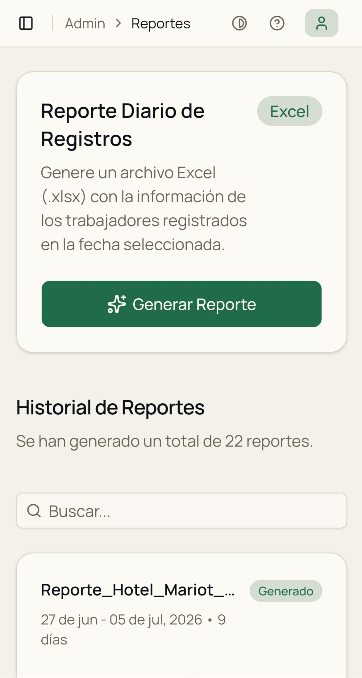 Exportación de datos a Excel en Ingressa